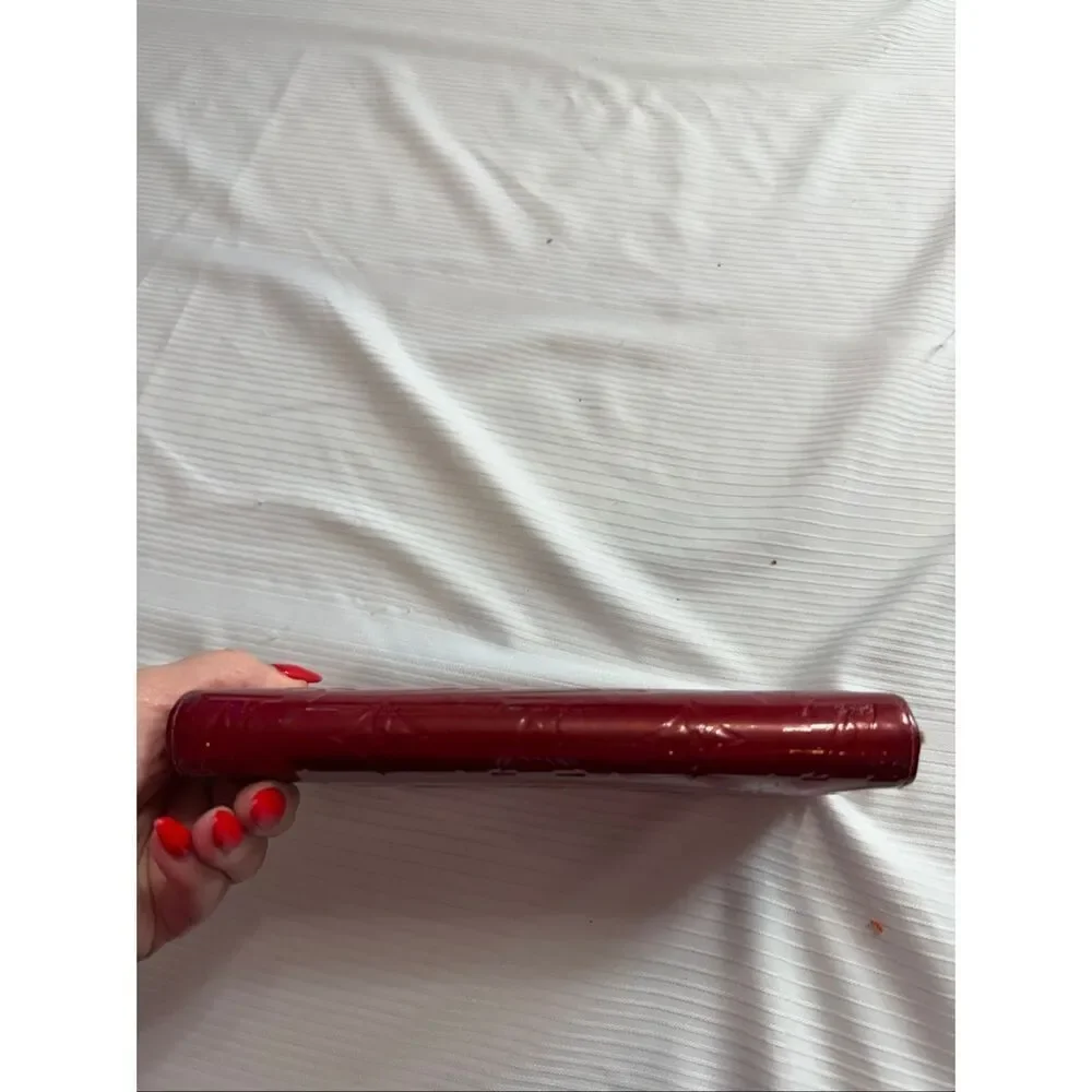 Louis Vuitton Vernis Red Zippy Wallet With Monogram Embossed Patent Leather